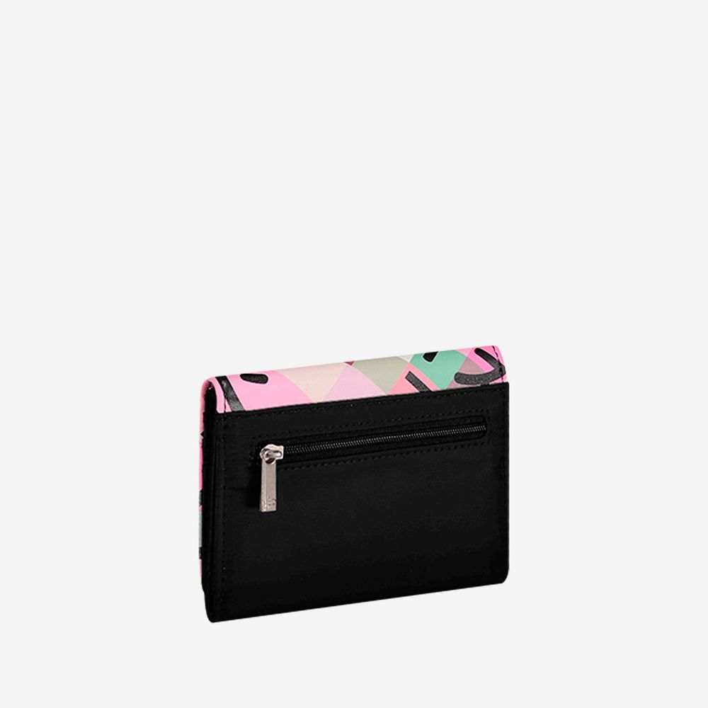11 3cm iTemer 1 Unidades de Moda de Cuero Punk Negro con Cremallera Larga Billetera Damas Monedero Bolsa de Tarjeta de cr/édito Bolso de la se/ñora 21