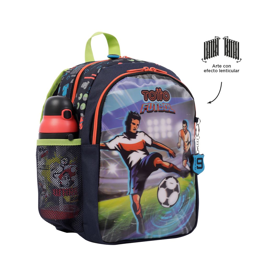 UNICEU Bolas de fútbol 3D impresión mochila deportiva niños bolsa escolar  aislada caja de almuerzo con estuche de pluma bolsas conjunto, soccer 4