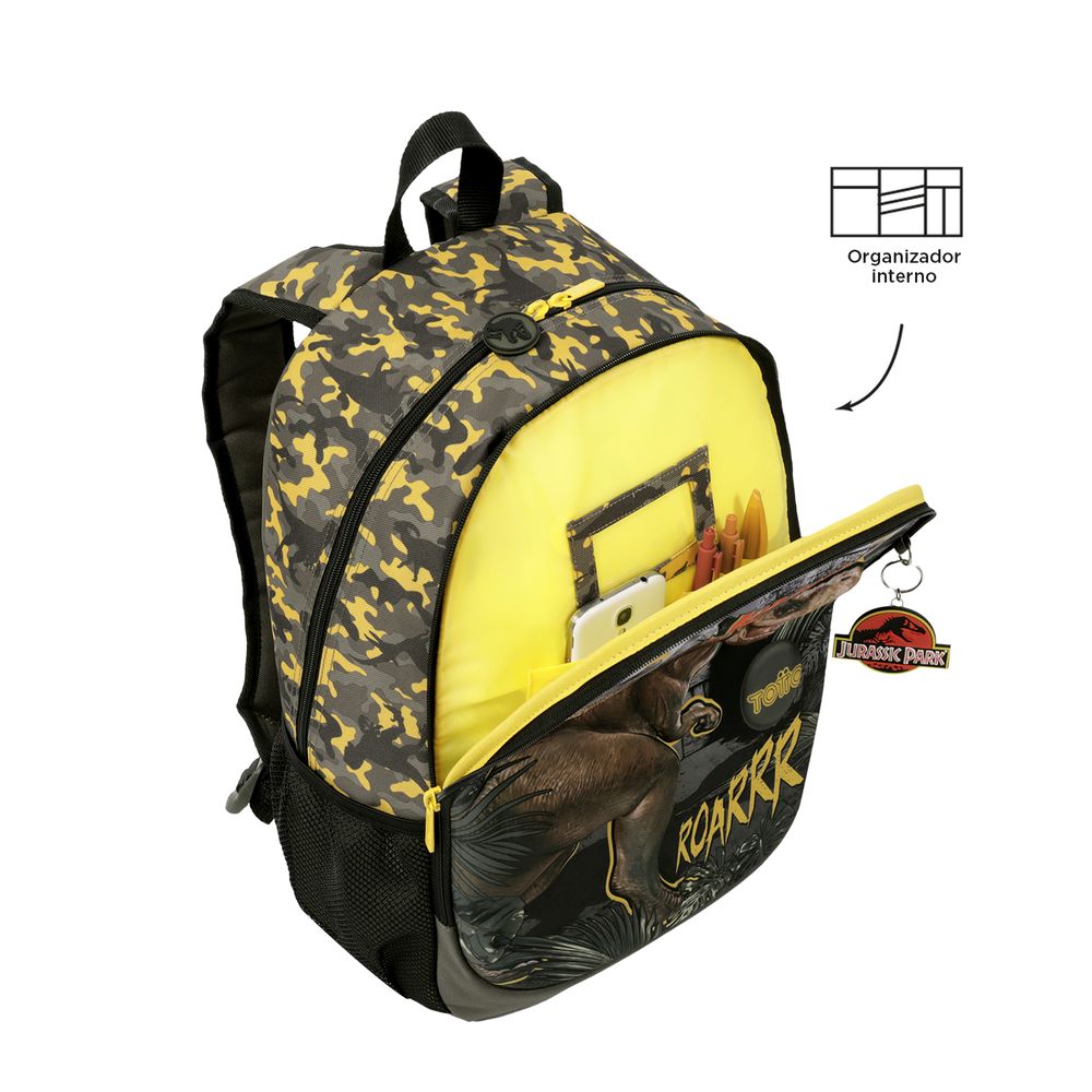 Mochila ergonómica LennyGo, talla bebé, jacquard 100% algodón - JURASSIC  PARK - NEW ERA