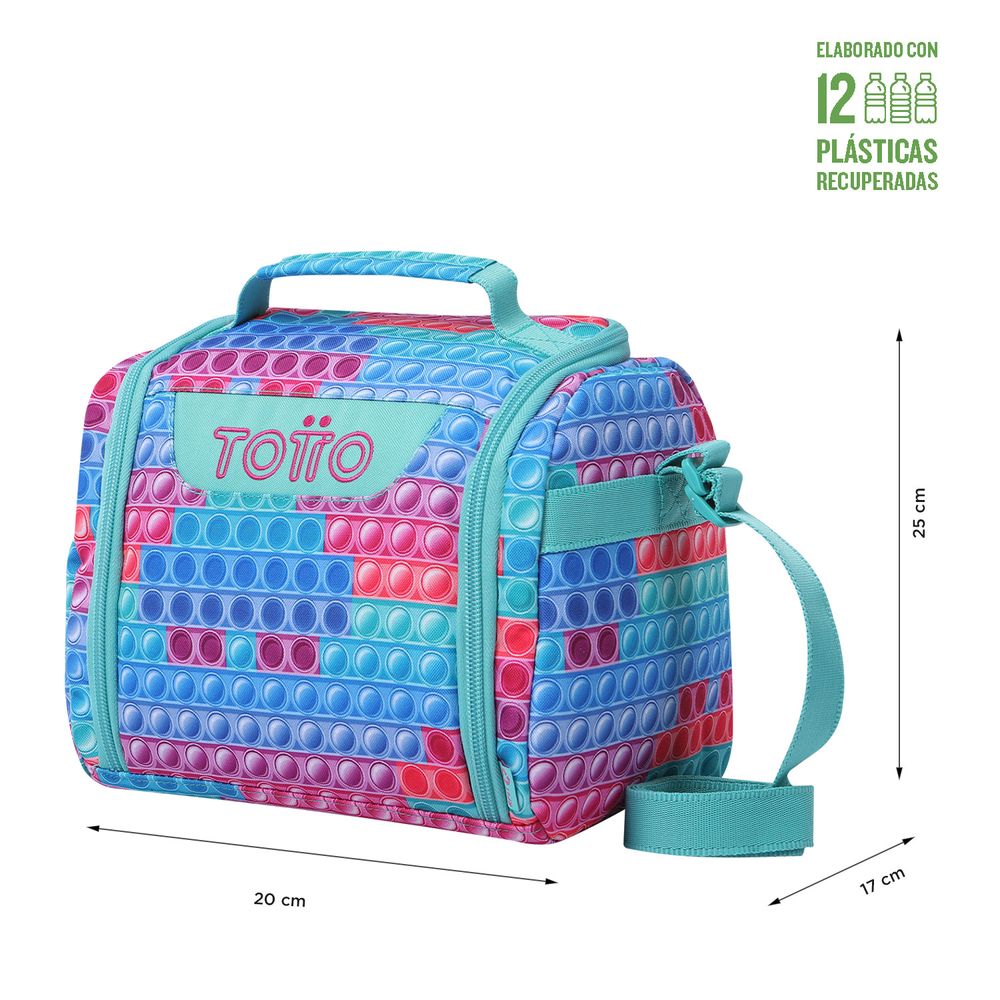 Lonchera Taper Porta Sandwich Lunchbox Fiambrera 600ml Titiz Color Azul